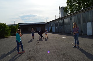 Foto bei den Spielen drau�en